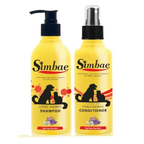 Simbae Long Haired Shampoo & Conditioner for Dogs & Cats