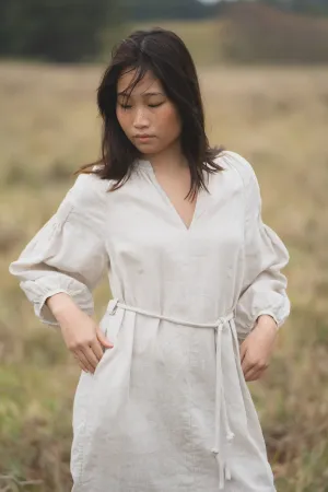Skylar Linen Dress - Oatmeal