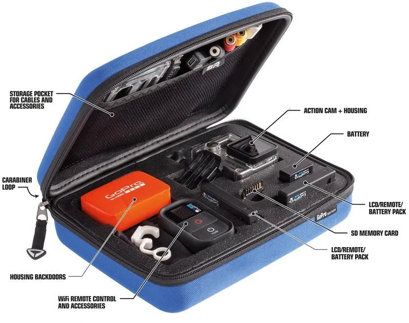 SP Gadgets POV Large Storage Case For GoPro Cameras And Accessories