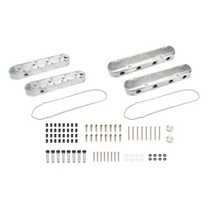 Specialty Products Tall Valve Cover - Finned - Baffled - Coil Stands - GM LS-Series (Pair)