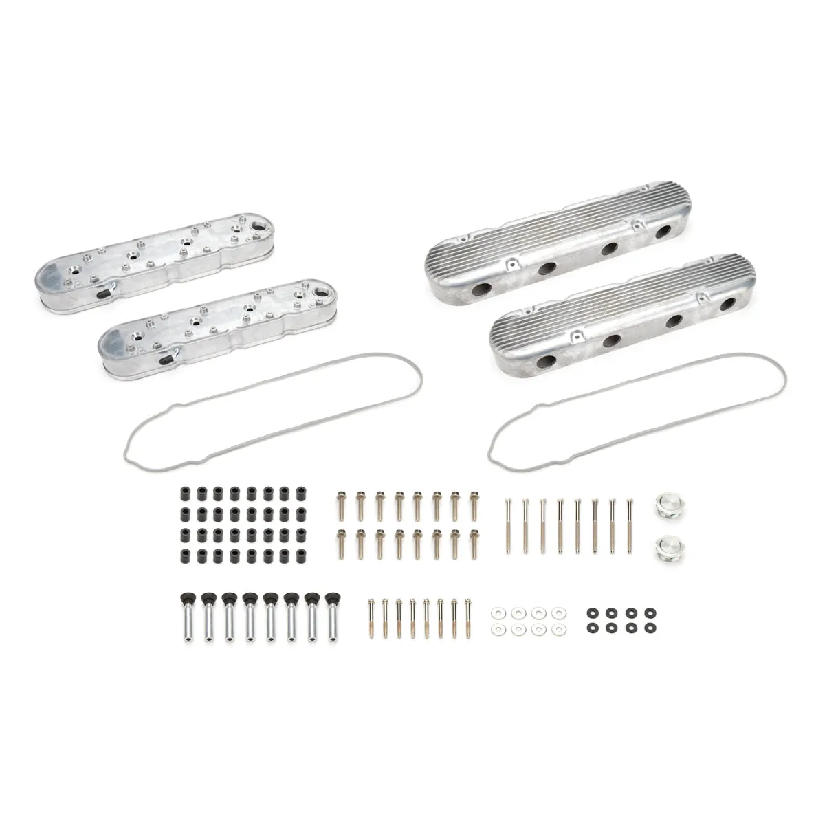 Specialty Products Tall Valve Cover - Finned - Baffled - Coil Stands - GM LS-Series (Pair)