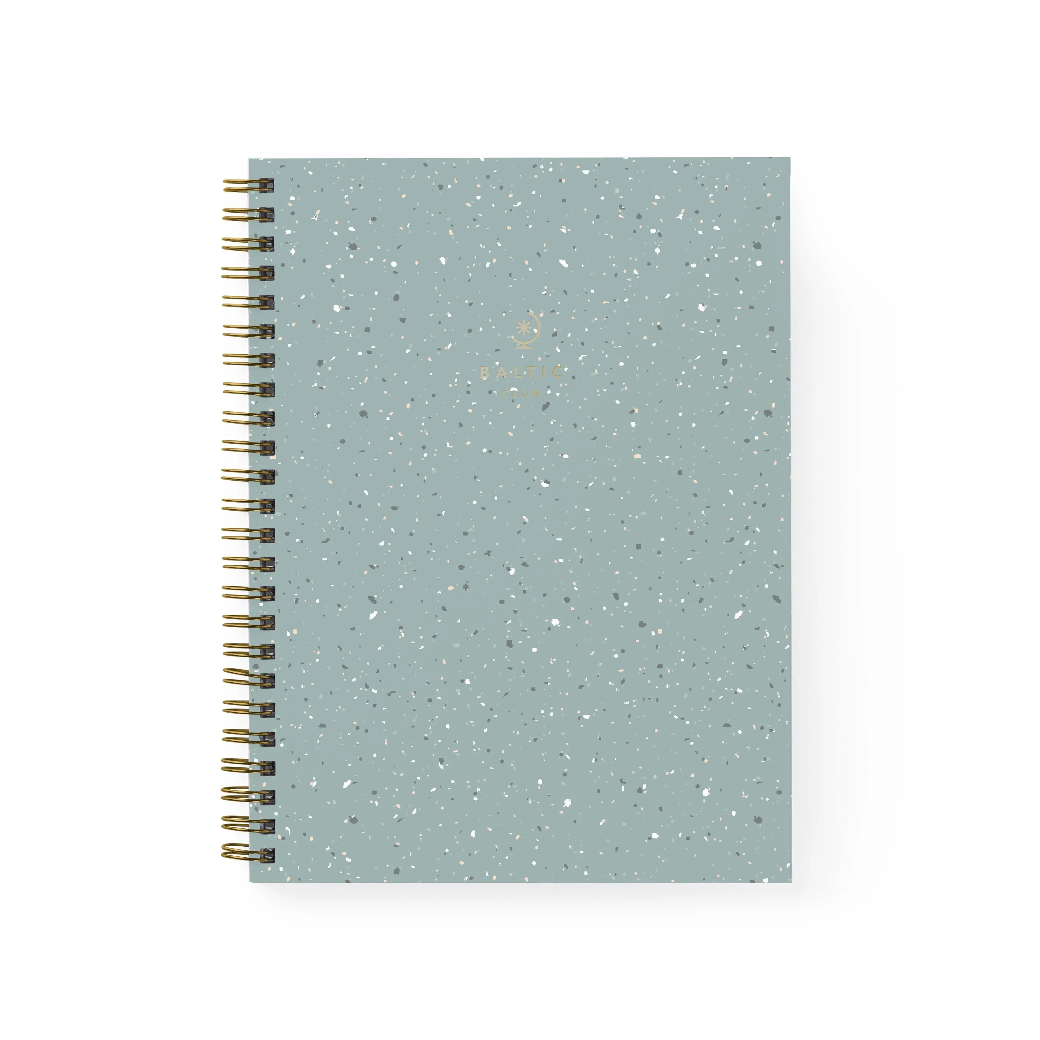 Terrazzo Spiral Reporter Notebook (Mint)