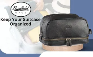 Travel Toiletry Bag For Men Extra Large, Genuine Cow Leather Travel Dopp Kit For Men (Black) Toiletries Bag