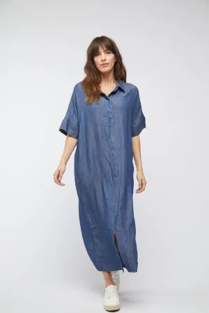 Vista Tunic Dress Medium Indigo