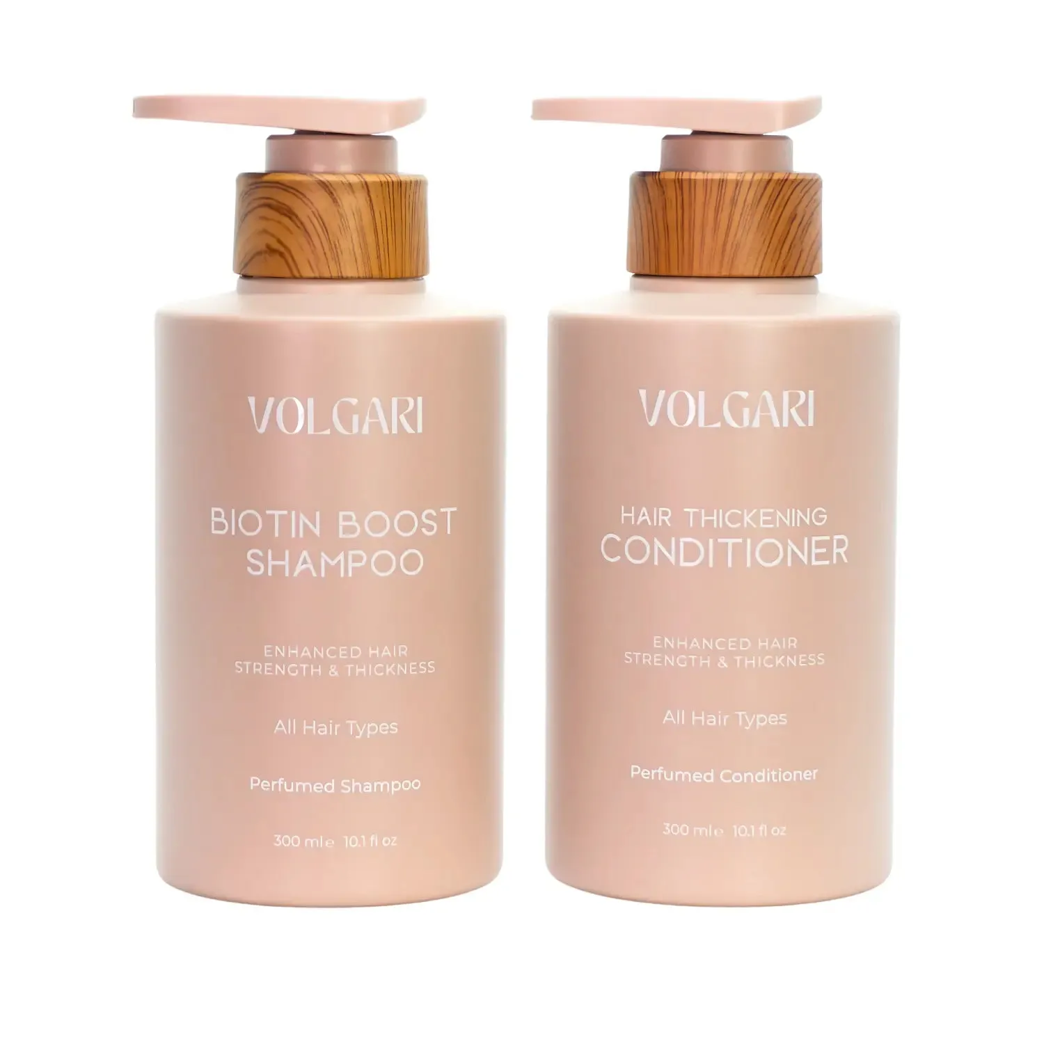 Volgari Scented Biotin Shampoo Conditioner Set – Promotes Hair Loss Protection & Thickening – Strengthens & Thickens for All Hair Types 20.2 Fl Oz