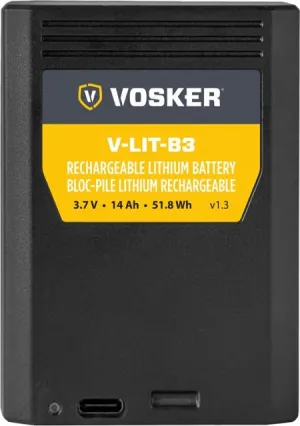 Vosker V-LIT-B3-Extra rechargeable lithium battery pack for Vosker V300 Mobile Security Cameras