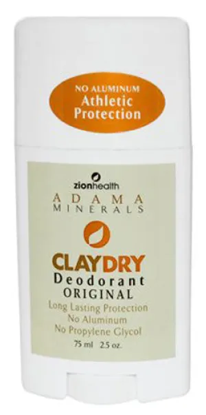 ZION - Adama Clay Dry Silk Original Deodorant - 2.5 oz. (75 ml)